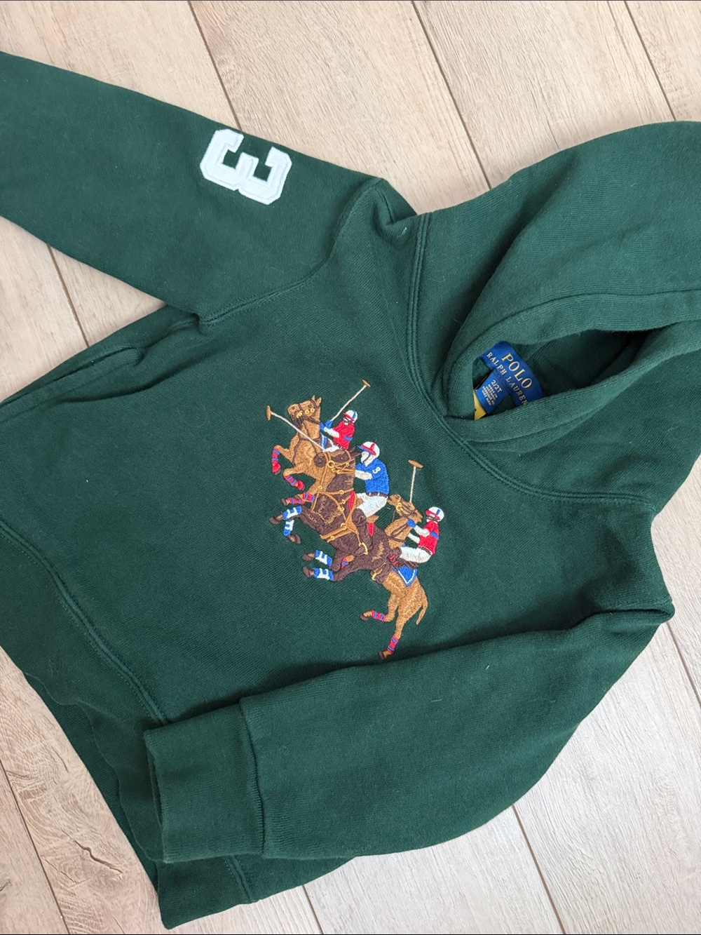 Polo by Ralph Lauren Dark Green Polo Player Hooded Sweatshirt